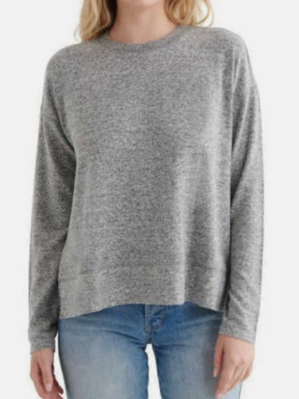 Lucky Brand Cozy Crewneck Sweatshirt - Heather Grey